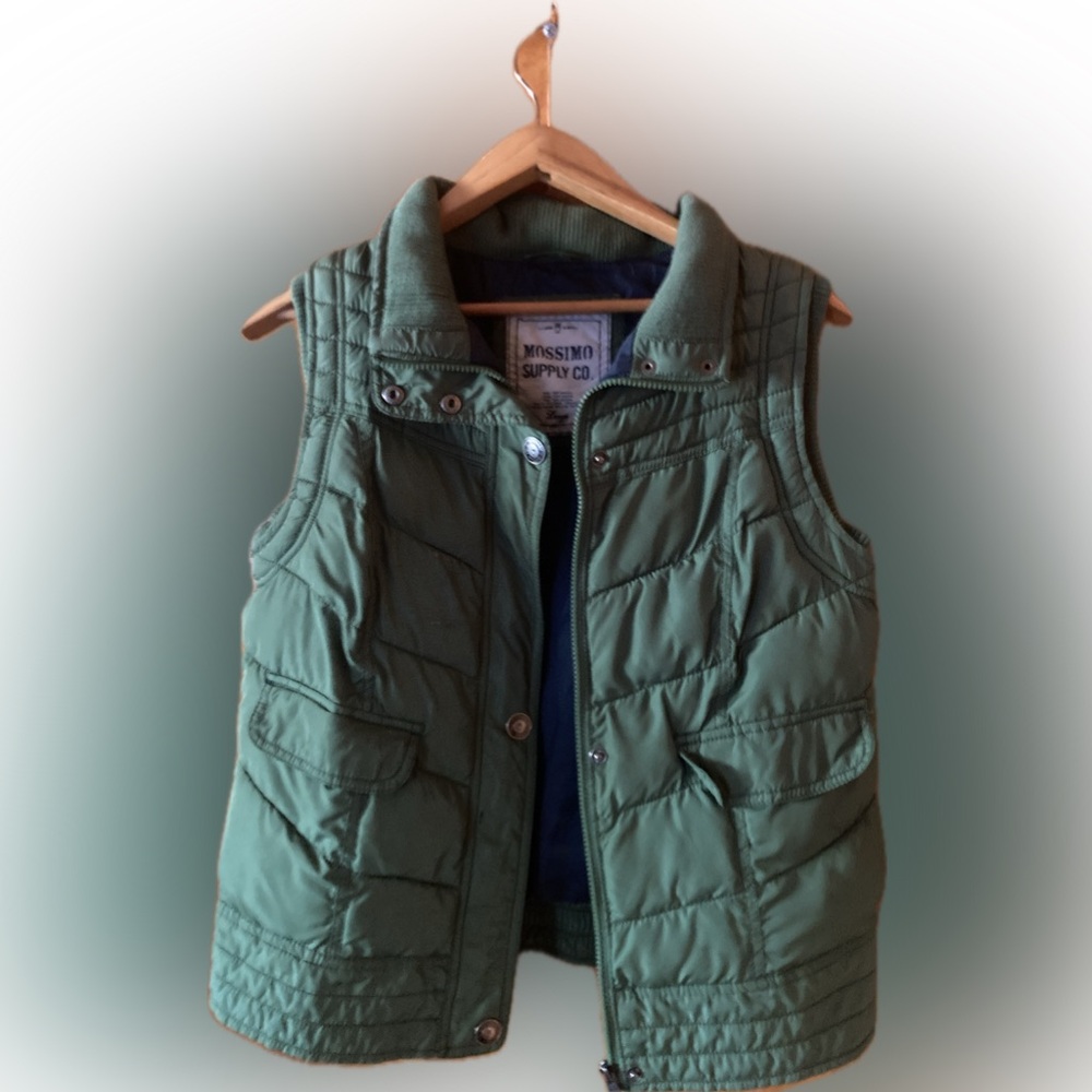 Mossimo Supply Co. Green Puffer Vest